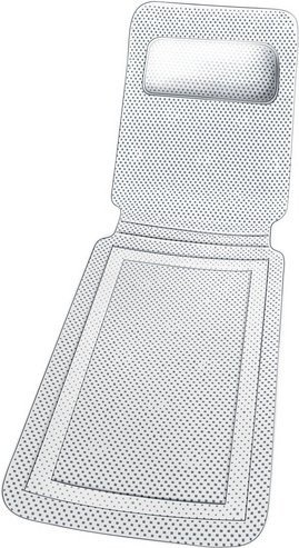 Wenko Wanneneinlage Komfort in Weiss, Breite: 125 cm, Tiefe: 36 cm - Bild 1