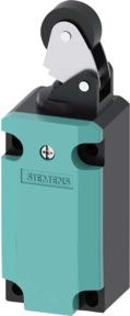 Siemens Indus.Sector Positionsschalter 3SE5112-0CE01 mit Metallrollenhebel und Kunststoffrolle in Türkis - Bild 1