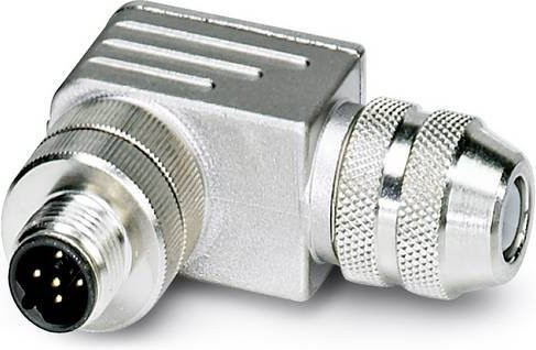Phoenix Contact 1430417 Sensor-Aktor-Datensteckverbinder M12 Stecker gewinkelt 5-polig in Silber aus Metall - Bild 1