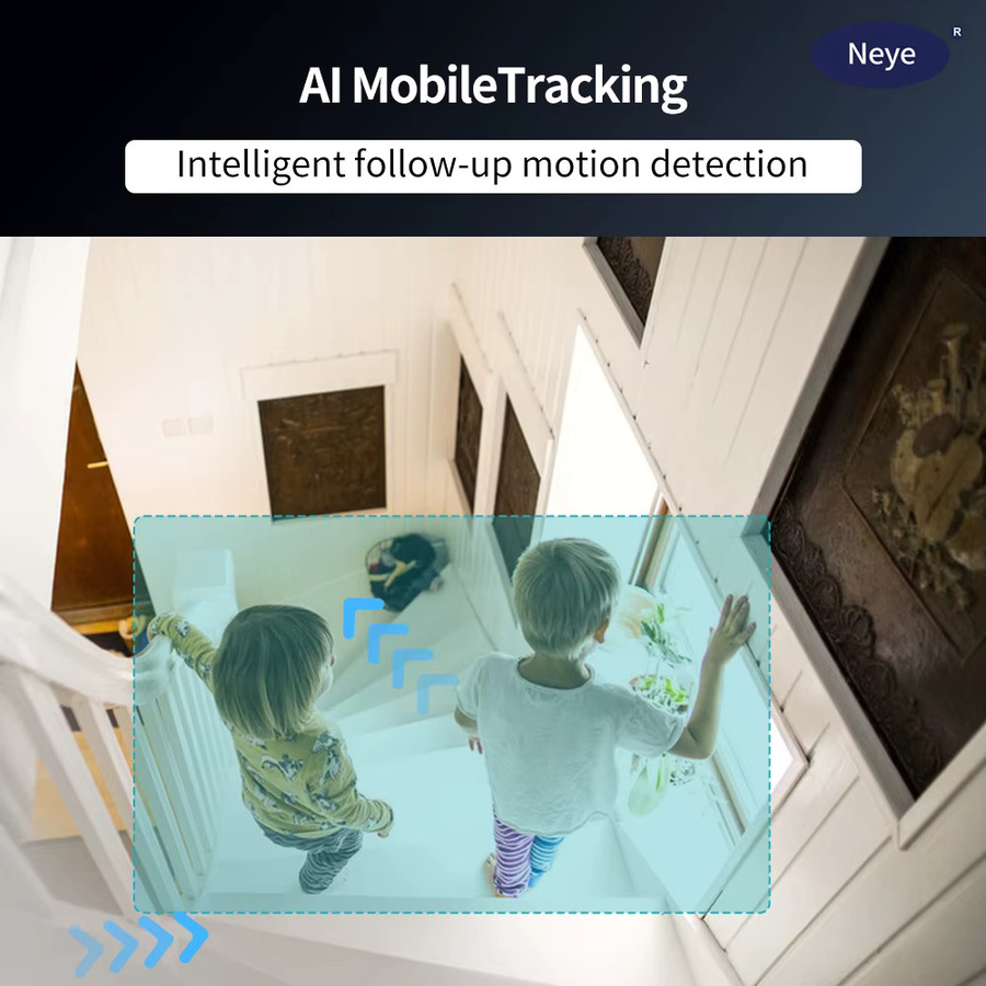 Neye S20 Smart Home Sicherheit Kamera mit 8MP 4K Auflösung, WiFi PTZ IP Kamera mit 10X Digital Zoom und automatischem Tracking in Weiß - Bild 4
