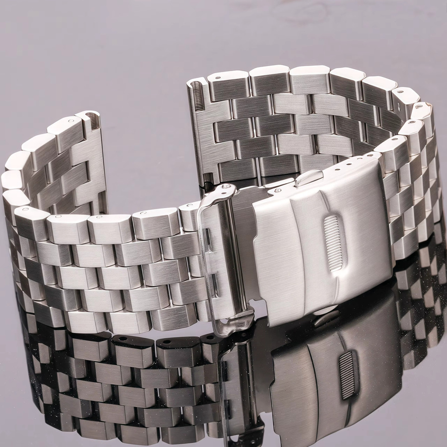 ChronoLink Uhrenarmband Edelstahl, Silber, Unisex - Bild 3