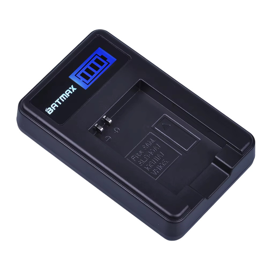 Batmax SLB-10A Akku mit LCD USB-Ladegerät in Schwarz für Samsung P800 P1000 PL50 PL51 PL55 SL420 SL502 SL620 SL720 SL820 WB700 - Bild 4