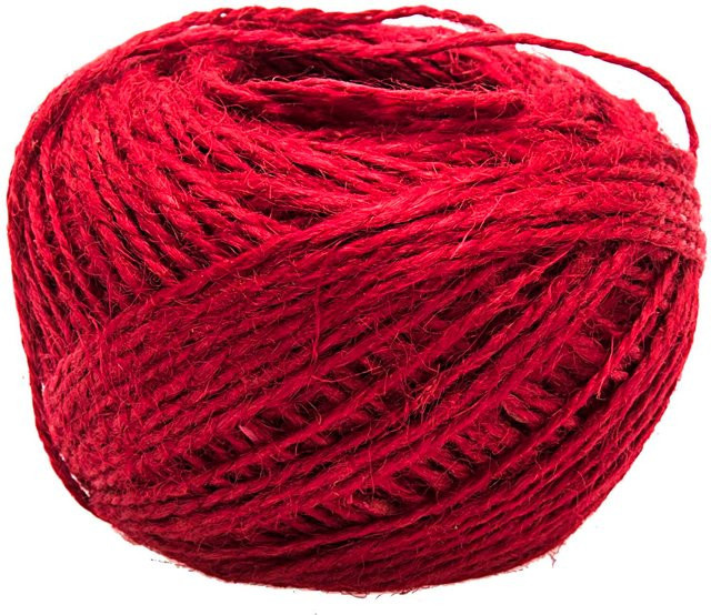 idee Creativmarkt Juteschnur rot, 50 m Länge, 2 mm Durchmesser - Bild 1