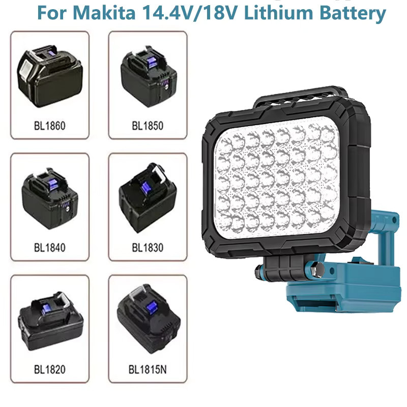 Makita LED Lichtlaterne mit USB und Haken für 18 V Li-Ionen-Akkus, Schwarz - Bild 3