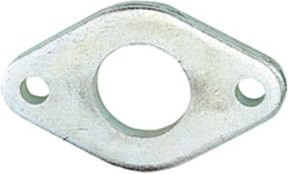 Riegler Flanschbefestigung für Rundzylinder nach ISO 6432, Kolben-Durchmesser 20 - 25 mm, Silber - Bild 1