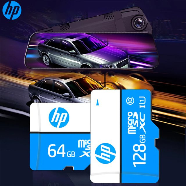 HP Original microSD Speicherkarte A1 V30 Klasse 10 UHS-1 Hochgeschwindigkeitskarte für Dashcam und Überwachungskamera - Bild 1