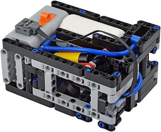 MOC Bausteine Technische Teile Pneumatikpumpe Klein V2, Zubehör, ab 6 Jahren - Bild 1