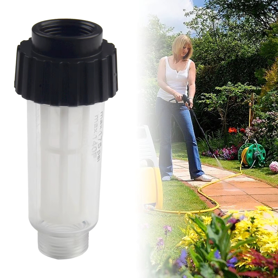 Kärcher Hochdruckreiniger-Wasserfilter mit 3/4-Zoll-Anschlussgewinde für K2 K3 K4 K5 K6, transparent - Bild 3