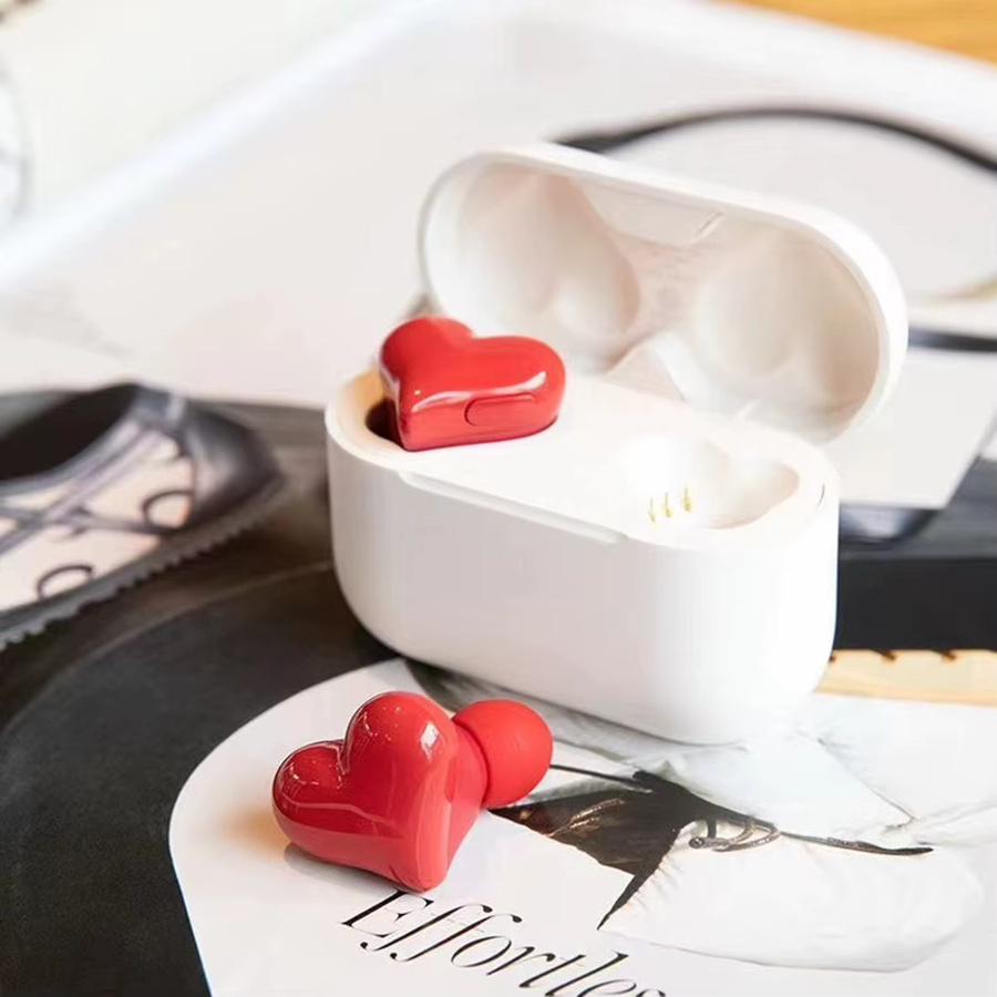 APWIKOGER Heartbuds Kabellose In-Ear Kopfhörer mit Hi-Fi-Stereo und Geräuschunterdrückung in Lila - Bild 2