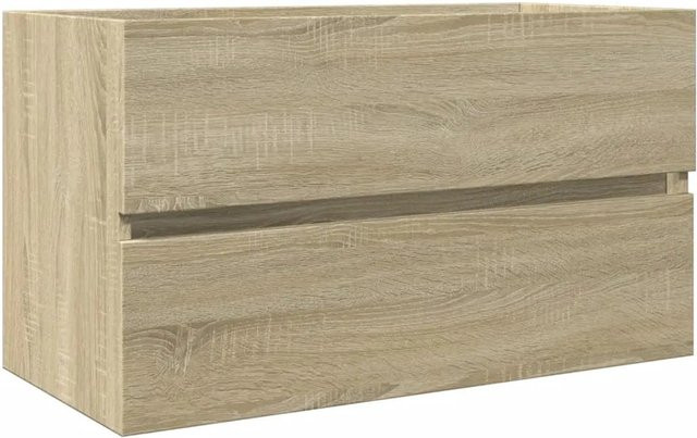 vidaXL Waschbeckenunterschrank Sonoma-Eiche in Braun, B/T/H: 80 x 38,5 x 45 cm - Bild 1
