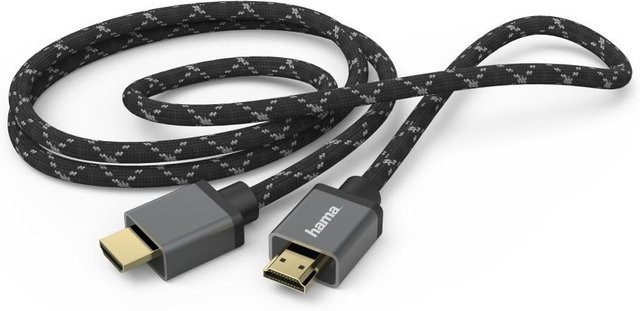 Hama Ultra High Speed HDMI Kabel 8K Stecker-Stecker Schwarz-Grau 1,0 m - Bild 1