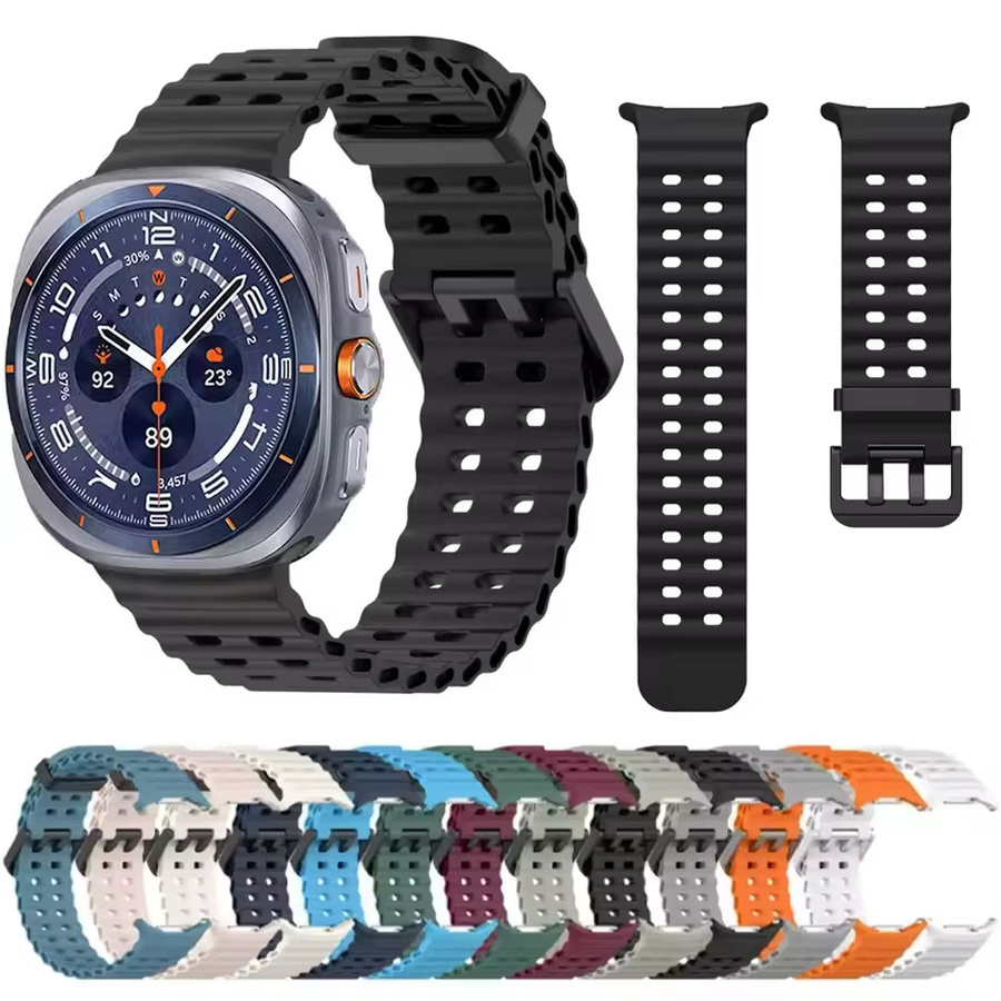 Uhrenarmband Silikon, Samsung Galaxy Watch 8-7 Ultra 47 mm - Bild 3