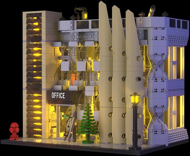 Linyi toy Moderne Gebäude Bau Steine 1499 Teile 6–12 Jahre - Bild 1
