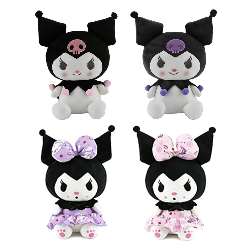 Sanrio Erdbeer-Kuromi & My Melody Plüschkissen, Stoffpuppe - Bild 1