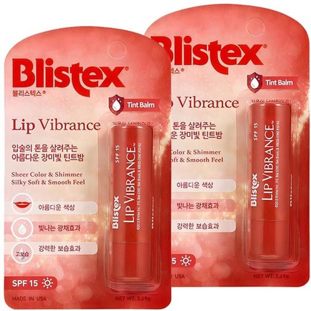 Blistex Lip Vibrance Getönter Lippenbalsam, Red, Glänzend, 2 Stück - Bild 1