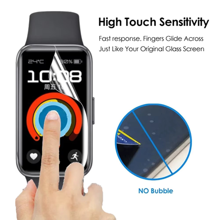 Hydrogel Schutzfolie für Huawei Band 9 8, Honor Band 9 6 5, transparent, Unisex - Bild 3