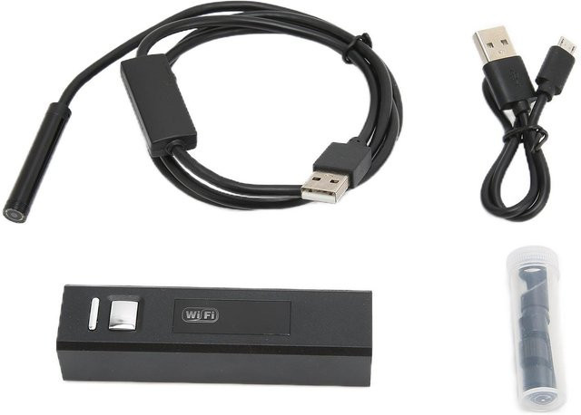 Honor Electronics Kabelloses WiFi Inspektions-Boroskop HD IP68 Wasserdichtes Endoskop mit 8mm Linse und 8 LEDs in Schwarz - Bild 1