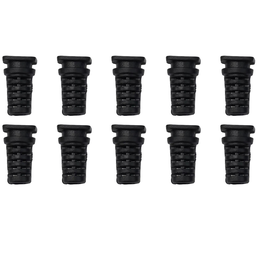 10er Set Kabelverschraubung Stecker Kit mit Gummi Zugentlastung für 3,5mm Jack in Schwarz und Weiß - Bild 2