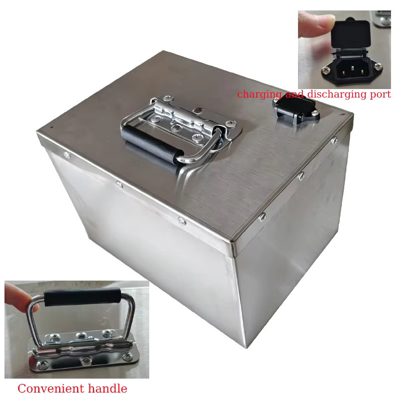 SUYIJIA LiFePO4-Akku 60V 30Ah in Silber für Dreiräder und Motorroller mit 50A BMS und Edelstahlgehäuse - Bild 3