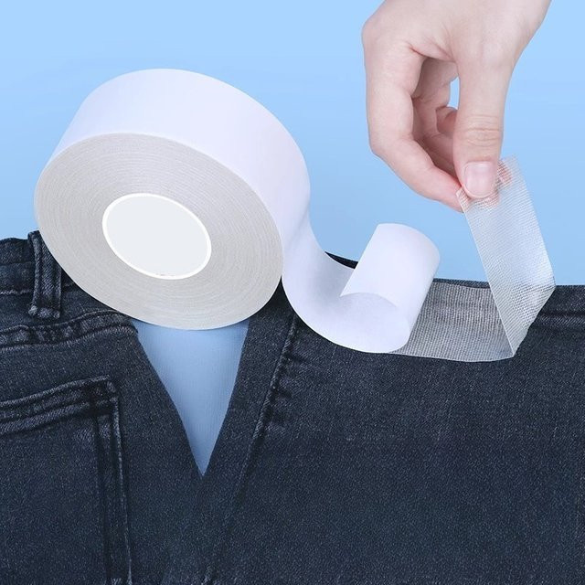Bügelfreies Saumband für Hosen in Weiß aus Kunststoff für DIY-Schneiderei und Vorhänge - Bild 1