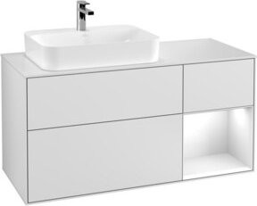 V&B Waschtischunterschrank Finion in Weiß lackiert, Breite: 120 cm, Tiefe: 50,1 cm, Höhe: 50,1 cm - Bild 1