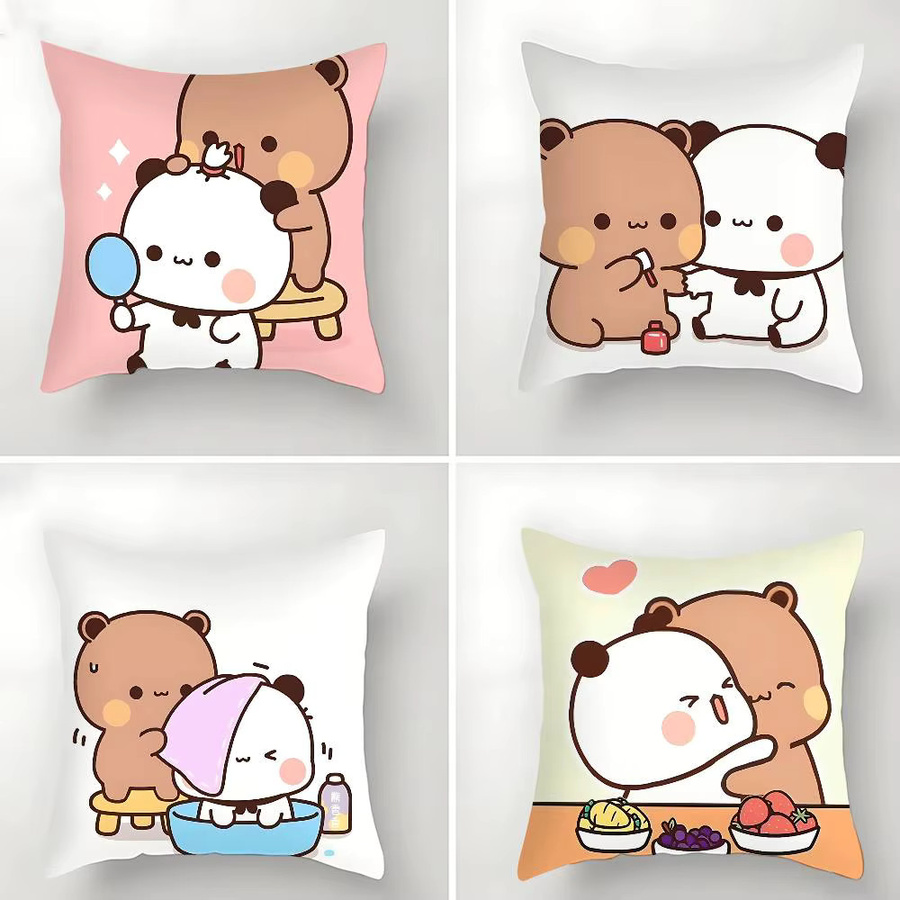 Weicher BuBu DuDu Kissenbezug aus Plüschstoff mit doppelseitigem Print von Bilibili - Bild 2
