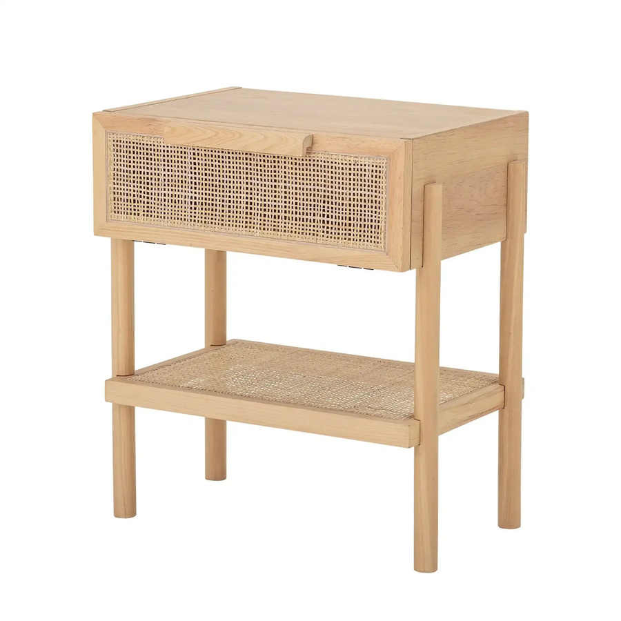 Bloomingville Beistelltisch Manon aus Holz in Nature mit Rattan-Elementen - Bild 1