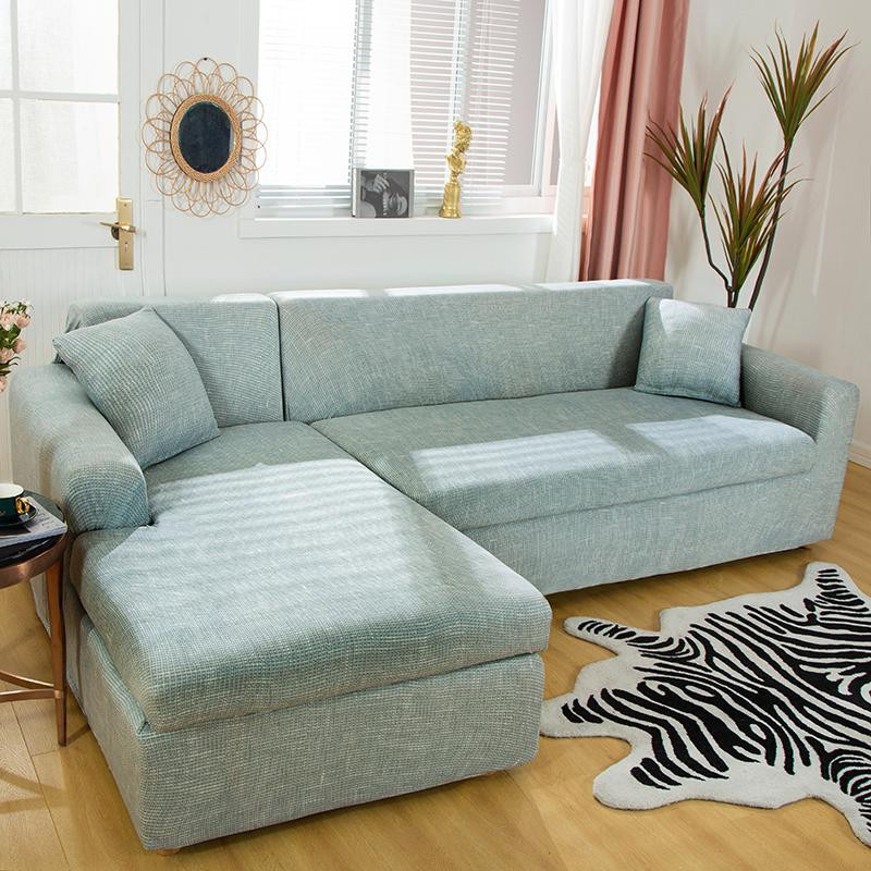 Housmife Chaiselongue-Sofabezug mit Blumenmuster in Multicolour, elastischer Stretch-Bezug für 1-Sitzer, Breite: 90-140 cm - Bild 3