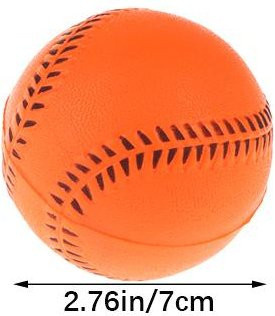 Sugarr Baseballbälle, Orange, Gummi, Kunststoff, 9-teiliges Set - Bild 1