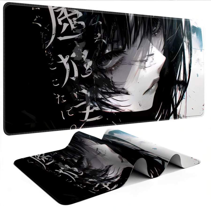 Bandai Anime-Mädchen Ästhetisches Langes Mauspad in Multicolour, Rutschfeste Gamer Schreibtischunterlage aus Gummi für Computer und Laptop - Bild 2