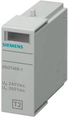 Siemens Steckteil Typ 2 L-N Anforderungsklasse C, UC 350V 1-polig, Weiß - Bild 1