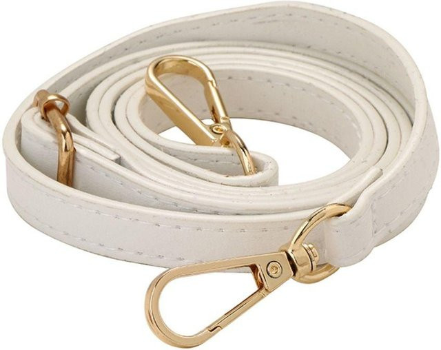 maixinheng Taschengurt Leder, 120 cm, Damen, weiß, Goldene Schnalle - Bild 1