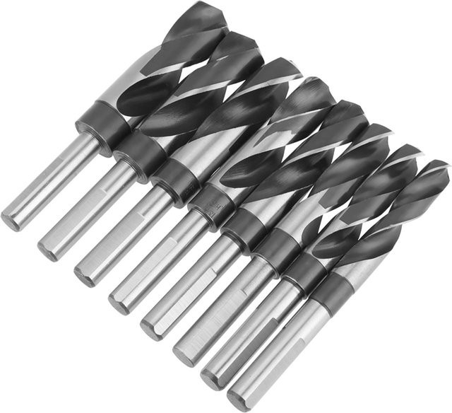 8-teiliges HSS-Spiralbohrer-Set von Aimo in Silber aus Edelstahl, hitzebehandelt für industrielle Anwendungen - Bild 1