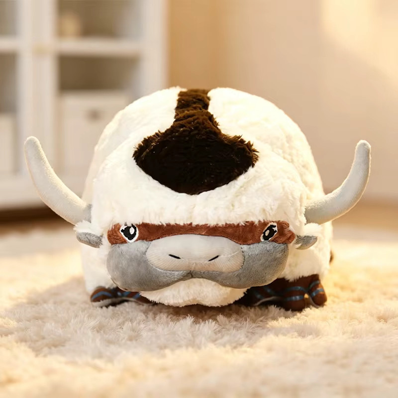 DOYOUDO Appa-Rinder-Plüschspielzeug, Plüsch / Textil, 45 cm, weiß, ab 18 Jahren - Bild 2