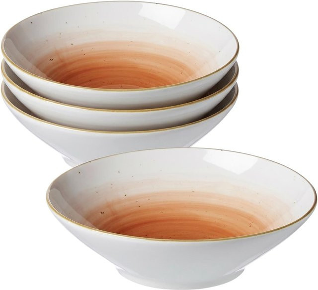 Ritzenhoff & Breker Servierschalen Cosmo aus Porzellan 4er Set in Orange, Blau und Weiß Durchmesser: 17,5 cm - Bild 1