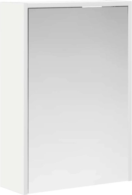 vidaXL Badezimmerspiegelschrank Weiß mit Spiegeltür und Regalfächern, B/T/H: 43 x 16 x 62,5 cm - Bild 1