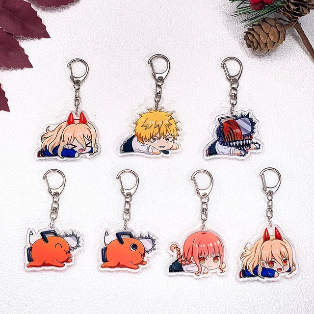 Potdemiel Anhänger, Anime-Figuren Chainsaw Man, Acryl, Unisex - Bild 1
