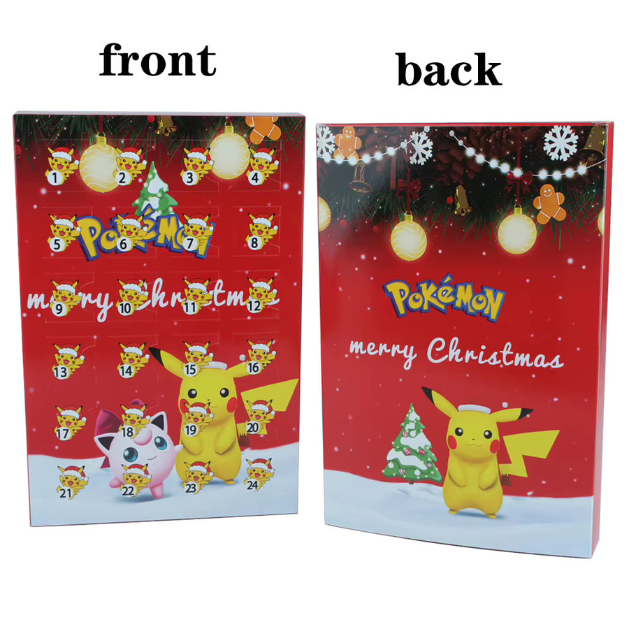 Bandai Pokémon Adventskalender mit 24 bunten PVC-Figuren als Überraschungsbox für Kinder - Bild 2