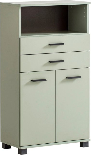 Schildmeyer Highboard Palermo in Pistazie Grün, B/H/T: 59,8 x 110,5 x 32,6 cm - Bild 1