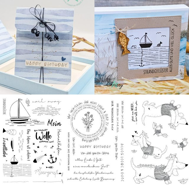 Bannerliebe Metall-Stanzformen Set in Silber für DIY Scrapbooking und Basteln - Bild 1
