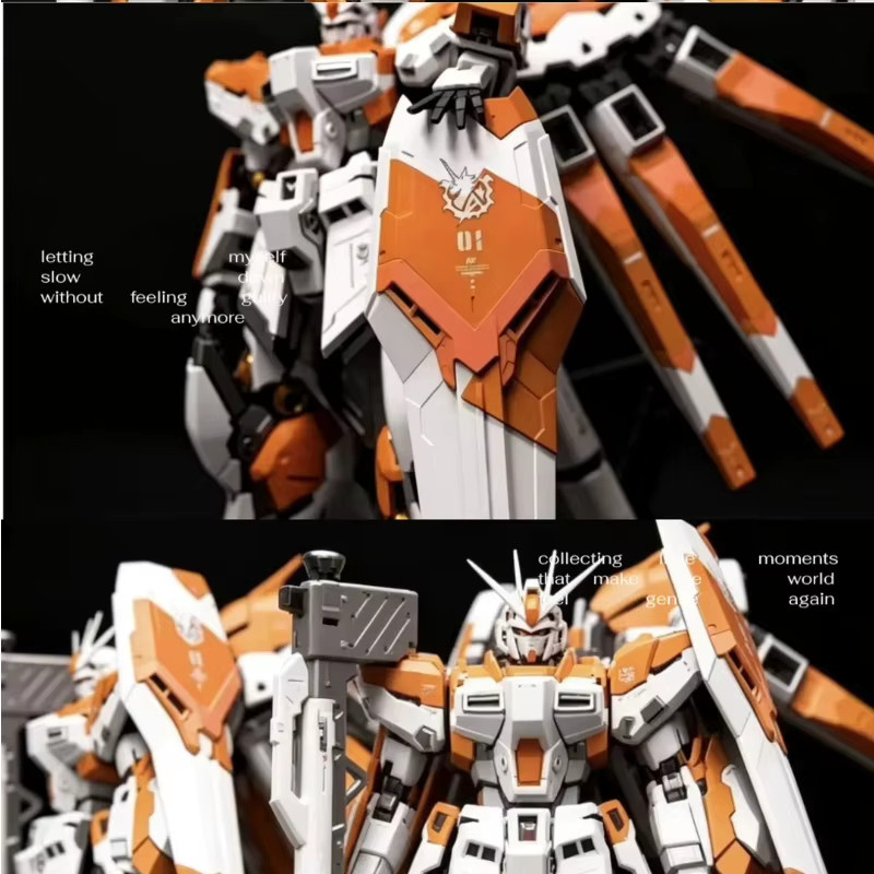 Bandai Rg 1/144 Orange Hi V Unit Modellbausatz, Gold, Kupfer, Silber, Metall - Bild 3