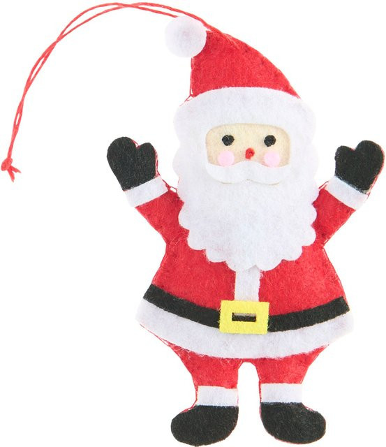 Rico Design Weihnachtsmann Aufhänger aus Filz in Rot/Weiß - Bild 1