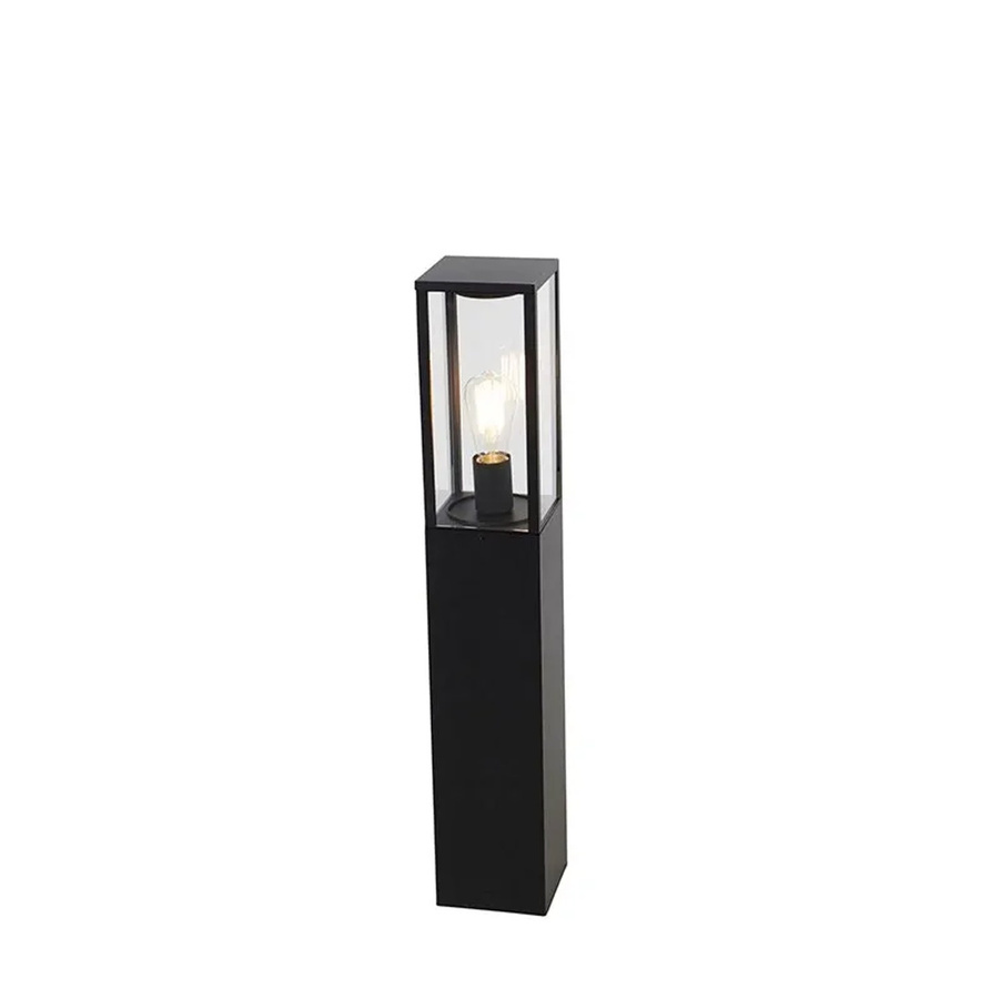 QAZQA Charlois Industrielle Outdoor Stehleuchte Schwarz, Höhe: 80 cm, IP44, E27, dimmbar - Bild 2