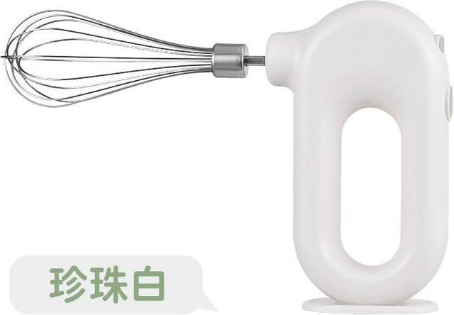 Jushenghui Tragbarer kabelloser elektrischer Handmixer in Weiß zum Backen und für die Küche - Bild 1