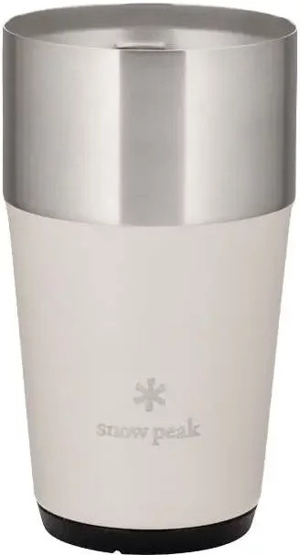 Snow Peak Shimo 470 Becher aus Edelstahl in Beige und Weiß mit 470 ml - Bild 1