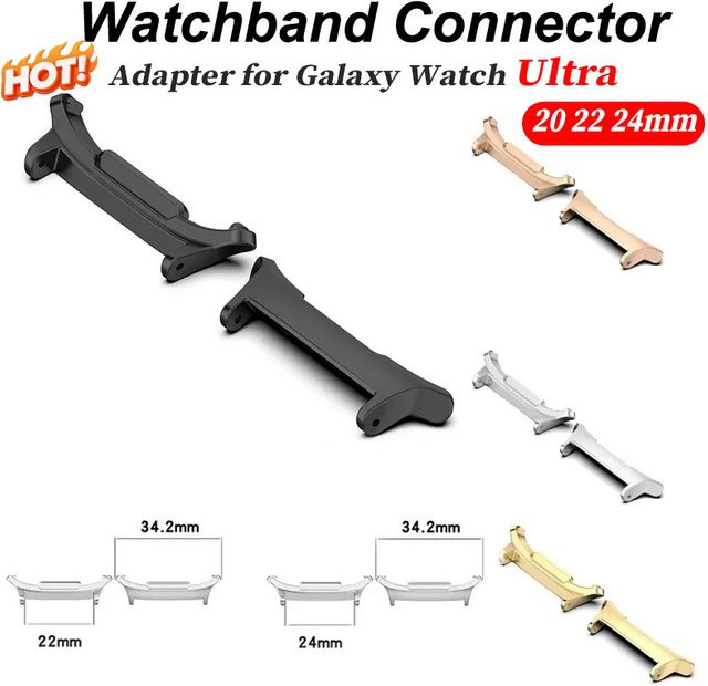 CHIICSMART Uhrenzubehör Adapter, Edelstahl, Schwarz, Unisex - Bild 1