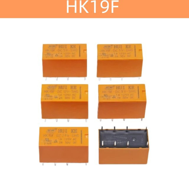 HK19F Relais 8-Pin 1A mit verschiedenen Spannungen 3V 5V 6V 9V 12V 24V - Bild 1
