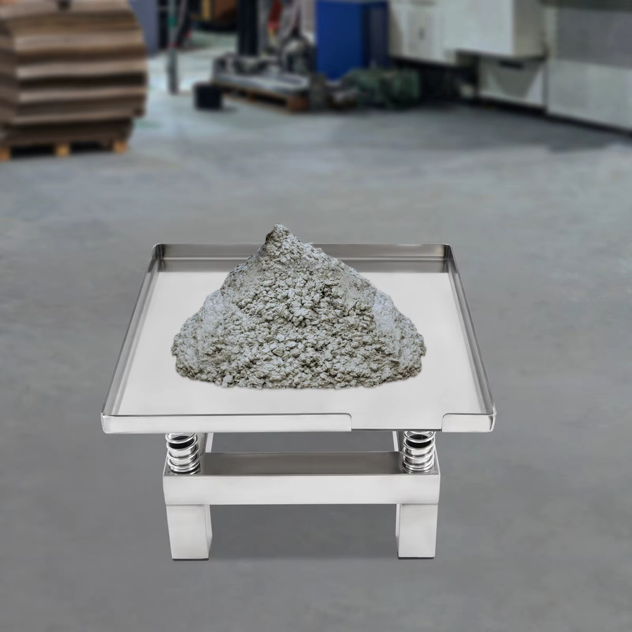 CNCEST Beton-Vibrationstisch aus Edelstahl in Silber und Grau, Schüttelvibrator mit 3000–3600 U/min, 50 W, 220 V, Breite: 35 cm, Tiefe: 35 cm - Bild 2