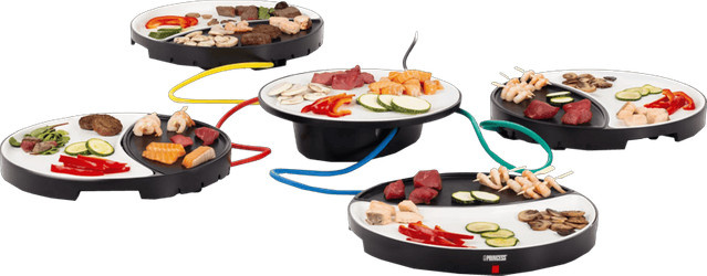 Princess Dinner4All Geschirrset für 4 Personen aus Steinzeug in Weiß - Bild 1