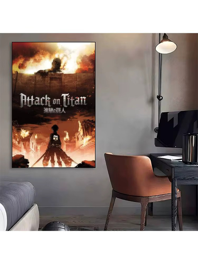 Wasserfeste Anime Wandaufkleber und Poster im Attack on Titan Design, Mehrfarbig - Bild 5